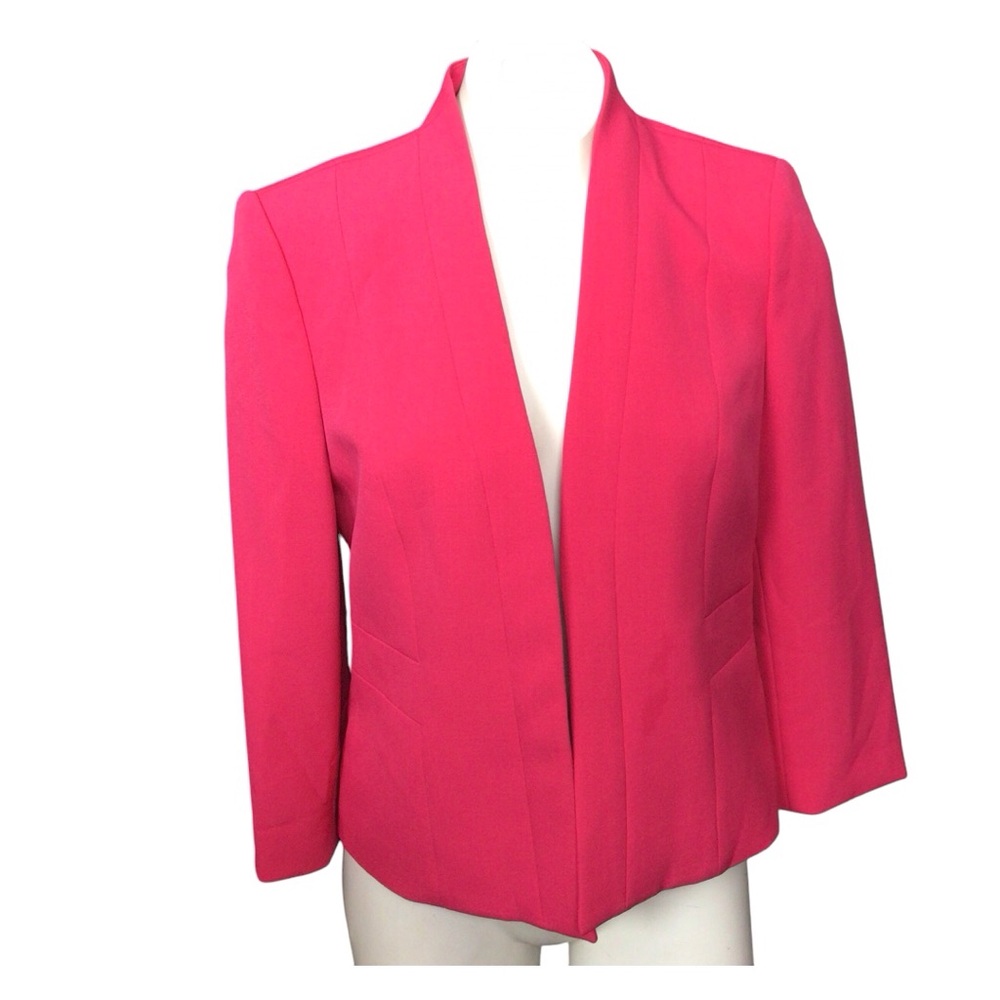 Kasper Women's Bold Open Pink Barbiecore Blazer size 4